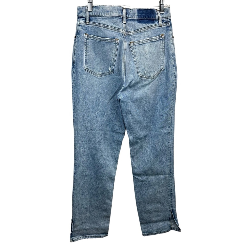 Abercrombie & Fitch 90s Straight Ultra High Rise Curve Love Jeans with Split Hem - Picture 4 of 4